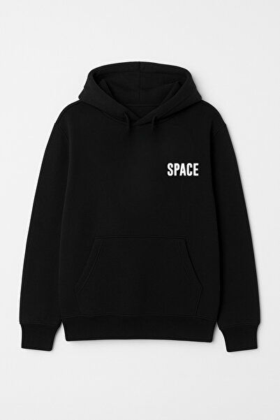 CALKARCOLLECTION سويت شيرت (هودي) Space Skull Astronaut للجنسين بغطاء رأس
