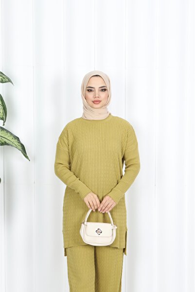 NİSUM MODA Hair Braided Knitwear Set