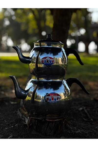 RUKEN Modern Tasarım | Yuvarlak Hatlı Küre Model Alüminyum Çaydanlık Takımı |...