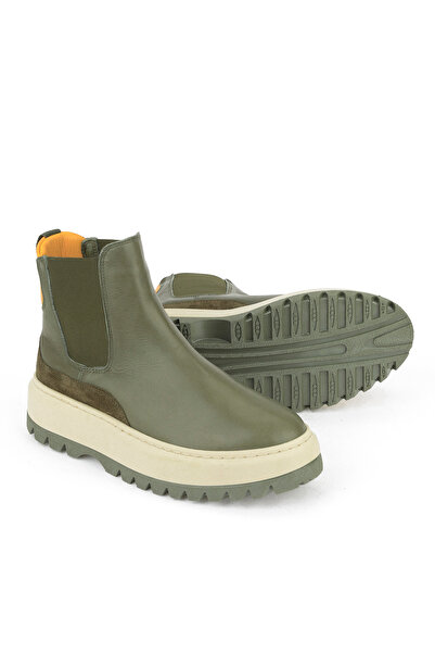 Ziya , Women's Genuine Leather Boots 1531020Z19402 Khaki