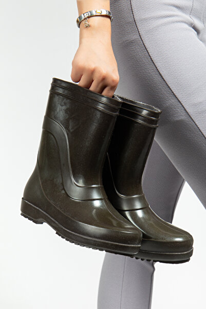 e&e %100 Su Geçirmez Pvc 22 Cm Kısa Çizme Köy Çiftçi Çoban İşçi Sulama Çizmes...