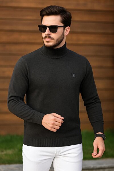 KEMAL EKİNCİ balıkçı yaka çelik örgü kazak