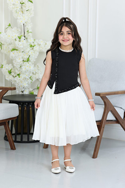 modern designer فستان بناتي راقي طبقات