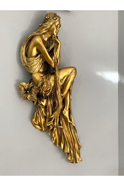 Mirsa Global Dekoratif Kız Pano Duvar Heykel Biblo