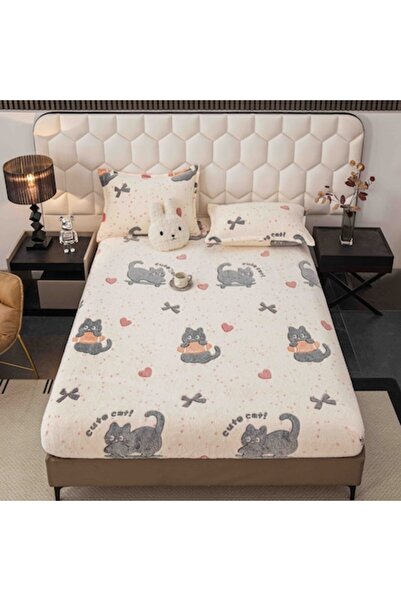 MHR Cocolino Fitted Sheet 180x200 cm with 2 Pillowcases 50x70 cm - Double Bed (MHR-1618)