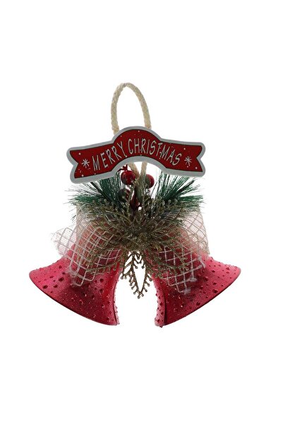 SHOPIENS Decorațiune de Crăciun, tip clopoțel, roșu, 10 cm, SYSD23-WXH-083