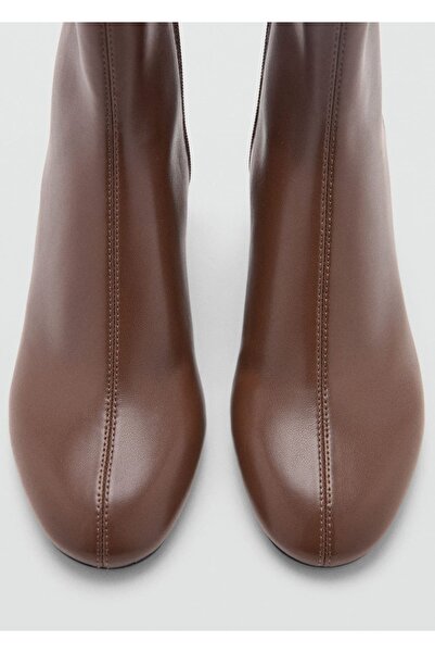 MANGO Woman Yuvarlak burunlu blok topuklu bot