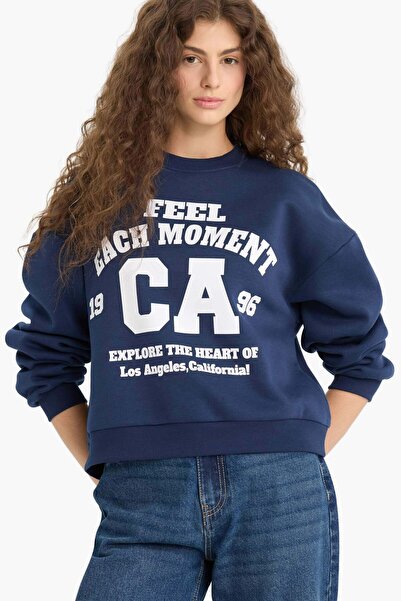 DeFacto Синій жіночий світшот E8746AX/NV241