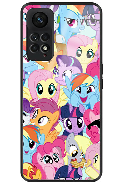 WANNA PROTECT جراب هاتف Xiaomi Redmi Note 11 Pro فاخر ولامع بنمط ماي ليتل بوني مع حماية للكاميرا