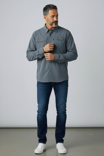 Butik Clmb Full Stretch Fabric Quality Double Pocket Transitional Shirt