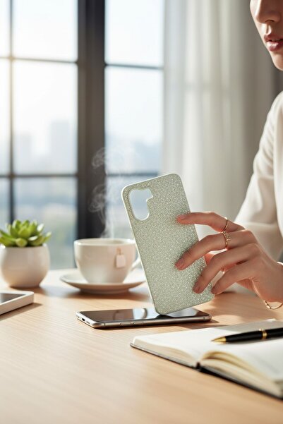 batuteknoloji Vivo Y16 Kırçıllı Taşlı Ayışığı BTU Silikon Kapak