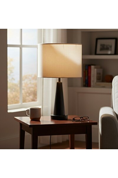 Cristalin Aydınlatma عاكس الضوء الحديث ذو الجسم المخروطي الأسود الطبيعي