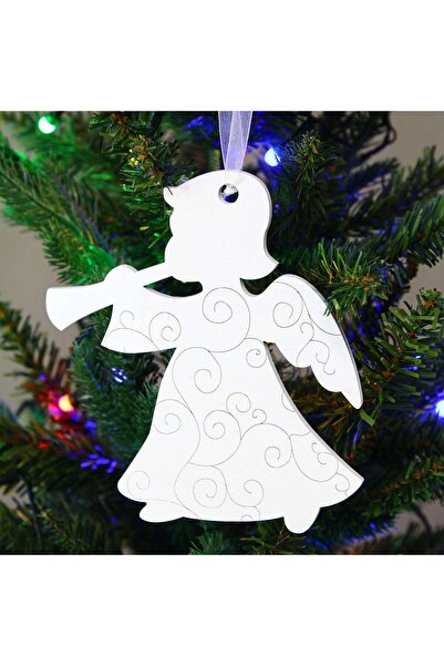SHOPIENS Christmas decoration, white, 10 cm, model 0302, various designs