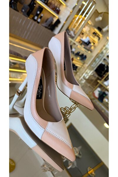 DUYGUSHOESBAG Imported Double Color Stitched Model Women's Stiletto