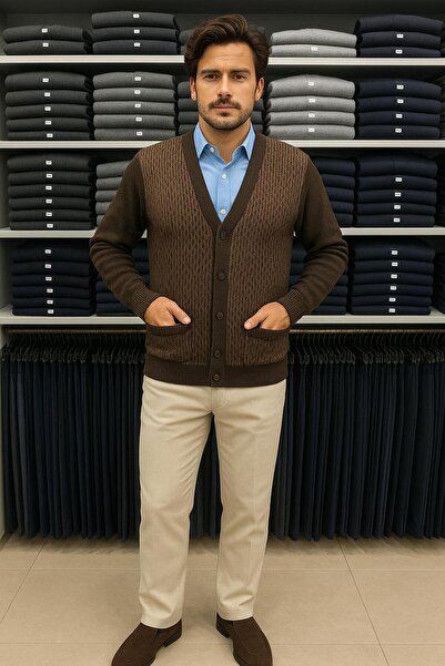 KEMAL EKİNCİ düğmeli hırka