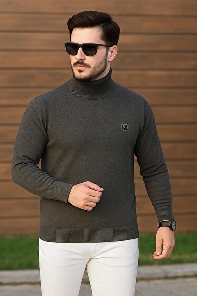 KEMAL EKİNCİ balıkçı yaka çelik örgü kazak