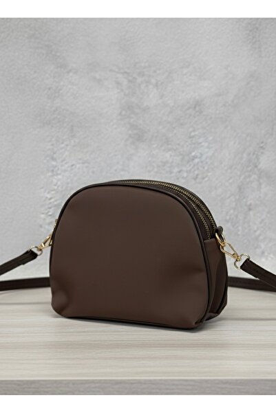 BELUNABAGSS Çarpraz Askılı Kahverengi Kadın Omuz Çantası