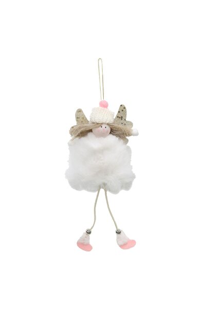 SHOPIENS Christmas decorative figurine SYPMQB-1022332, angel model, white, 27.5 x 8 cm