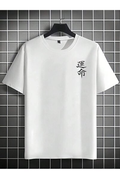OVER HEAD Men's Samurai Printed Oversized , Crew Neck, Short Sleeve T-Shirt