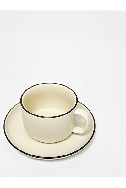 Casalina 2-piece set Cup with saucer, ceramic 200 ml, latte