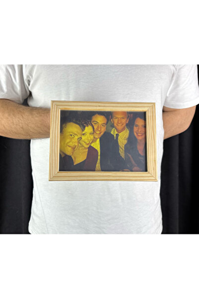 Frex Store How I Met Your Mother Ekip Fotoğrafı Ahşap Çerçeveli Duvar Tablosu...