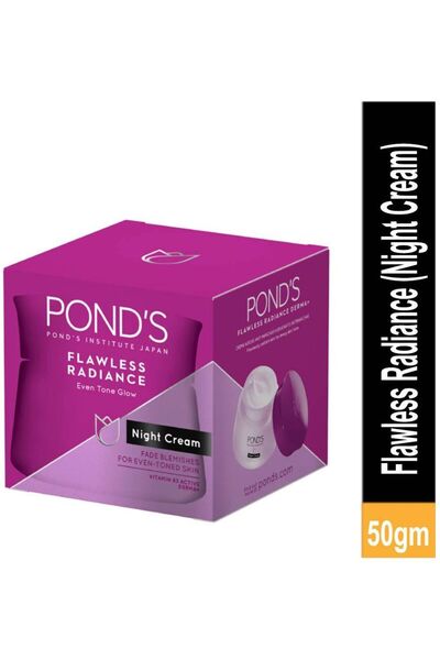 PONDS FACE كريم بوندس فلوليس راديانس الموحد اللون المتوهج الليلي مع عامل حماية من الشمس 15 50 جرام