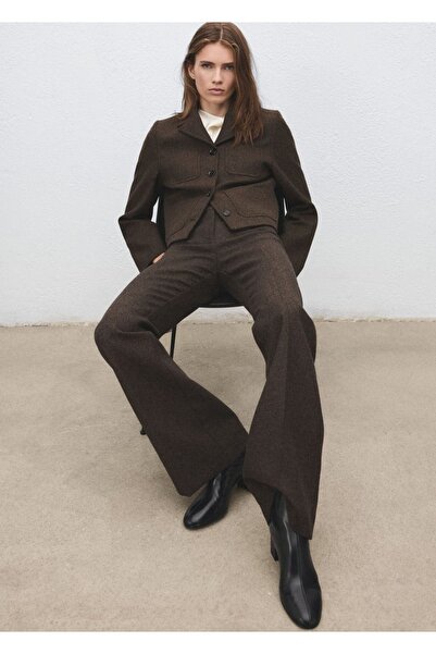 MANGO Woman Yuvarlak burunlu blok topuklu bot