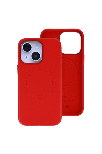 Gekko Mobile Husa din piele Gekko MagSafe pentru iPhone 13, rosie