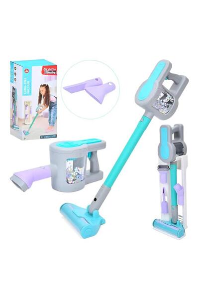 Tıfıl Toys Pilli 4 Farklı Fonksiyonlu Stantlı Eğitici Oyuncak Dikey Süpürge