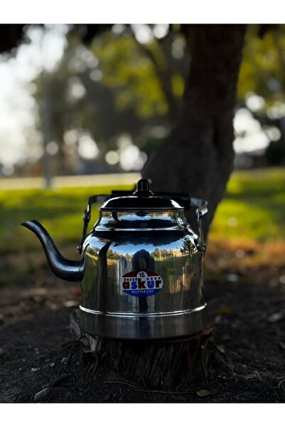 RUKEN Piknik Tipi Üstten Kulplu Alüminyum Çaydanlık Takımı | Kamp ve Dış Meka...