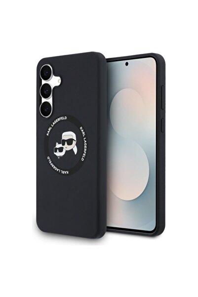 Karl Lagerfeld Samsung Galaxy S25 FE Σιλικονούχες Κεφαλές KC MagSafe, μαύρες