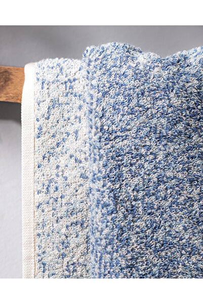 Madame Coco Brest Yarn Dyed Face Towel - Blue - 50X85 cm - Natural Collection