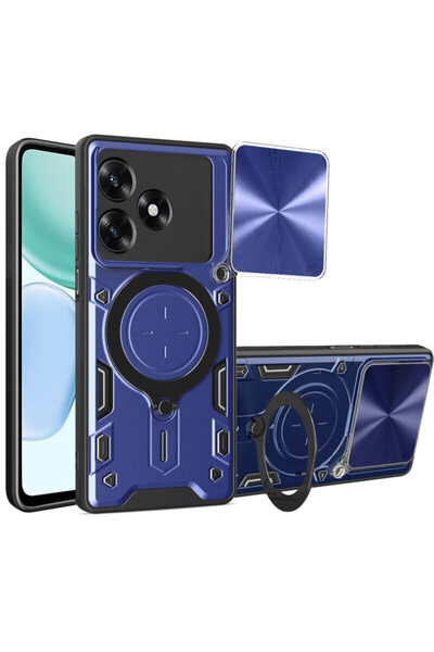 Techsuit Carcasă CamGuard Pro pentru Honor X5c Plus, albastră