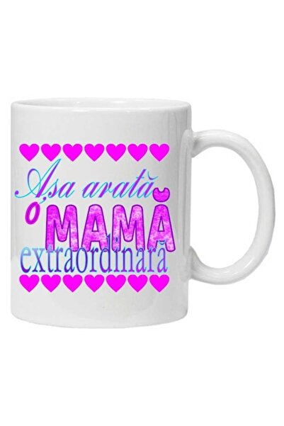 CRD PRINT Personalized mug with the text "this is what an extraordinary mom looks like"