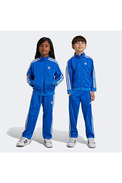 adidas Firebird Çocuk Mavi Eşofman Takımı