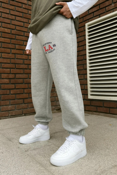 EydaMoon Ανδρικά χειμερινά κολάν California με τύπωμα από βαμβάκι με ελαστικό κάτω μέρος