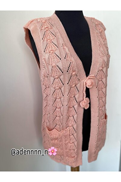 EL YAPIMI Makina işi çeyizlik yelek