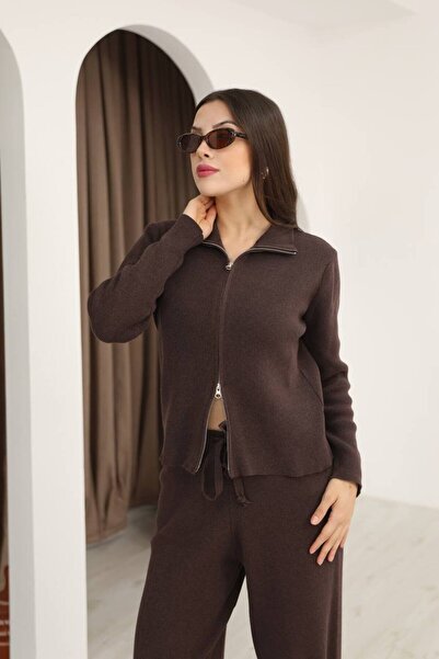 GND Σετ γυναικείων πλεκτών ενδυμάτων Premium Series με διπλό φερμουάρ, Σετ πλεκτών ενδυμάτων κάτω-πάνω