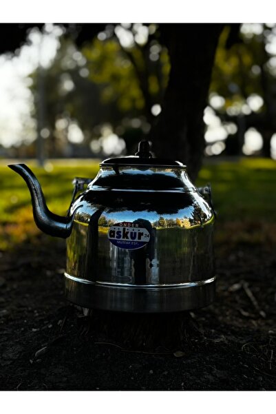 RUKEN Piknik Tipi Üstten Kulplu Alüminyum Çaydanlık Takımı | Kamp ve Dış Meka...