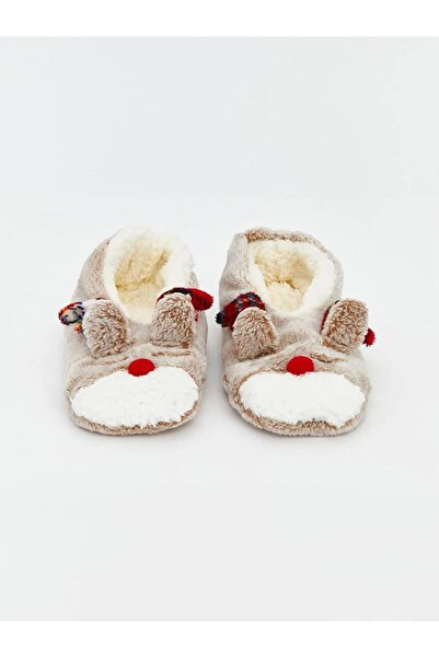 LC Waikiki Șosete de casă pentru femei cu talpă anti-alunecare cu tematică de Anul Nou (W5)