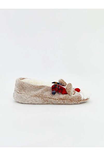 LC Waikiki Șosete de casă pentru femei cu talpă anti-alunecare cu tematică de Anul Nou (W5)