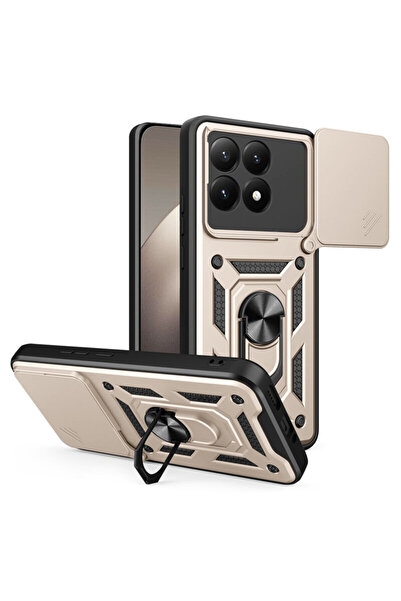 Techsuit Husă Xiaomi 15T cu protecție pentru cameră CamShield Series, aurie