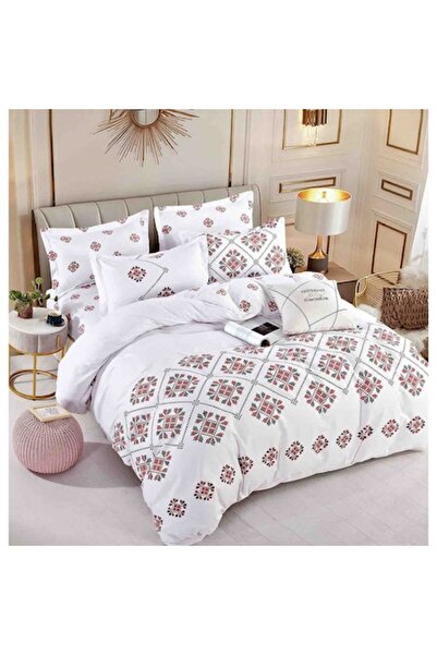 MHR 4-piece single bed linen set 155x230 bed sheet, 155x205 duvet cover, 2x55x80 pillowcases, Finet, Mul