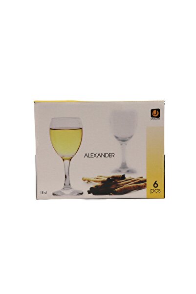 ALEXANDER Set of 6 Stemmed White Wine Glasses 180 ml