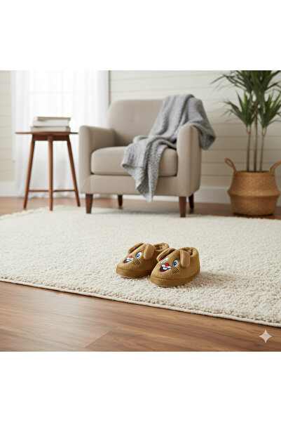 Valenta Sevimli Çocuk Bebek Tavşan Panduf Ev Ayakkabısı Patik