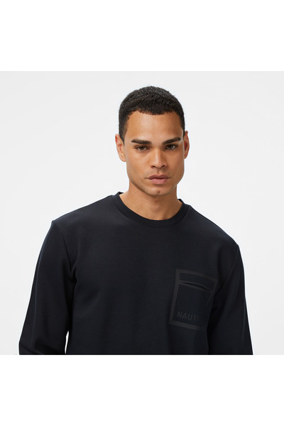 Nautica Men's Black Classic Fit Sweatshirt