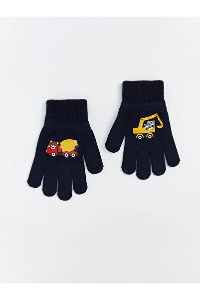 LC Waikiki Printed Boys' Knit Gloves (W5)