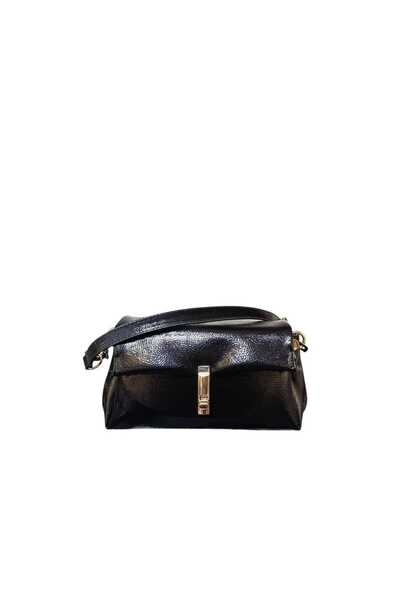 Senna Collection Very Stylish Patent Leather Patterned Bag That Is Both Hand-Holdable and with a Long Strap, a Great Bag