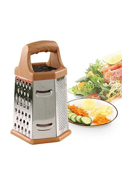 MyBru Paslanmaz Çelik 6 Taraflı Çok İşlevli Rende (Dilimleyici) NO1