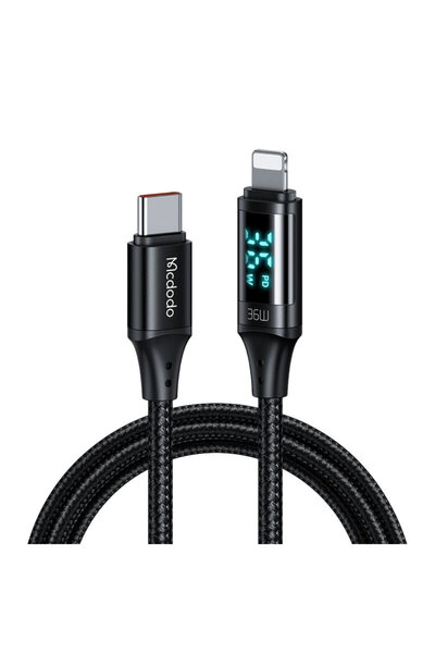 Mcdodo Lightning Data Cable, 36W, 1.2m, CA-1030, Black